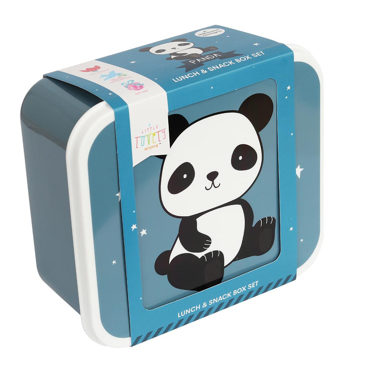 Lunch & snack box set - Panda